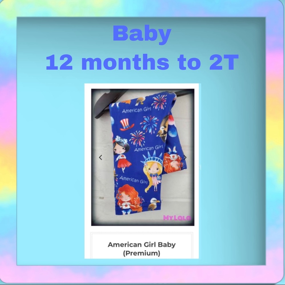 American Girl Baby Leggings
